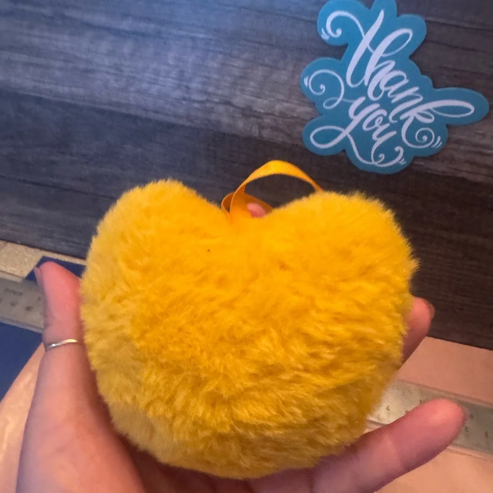 Heart-Shaped Yellow Pet Toy